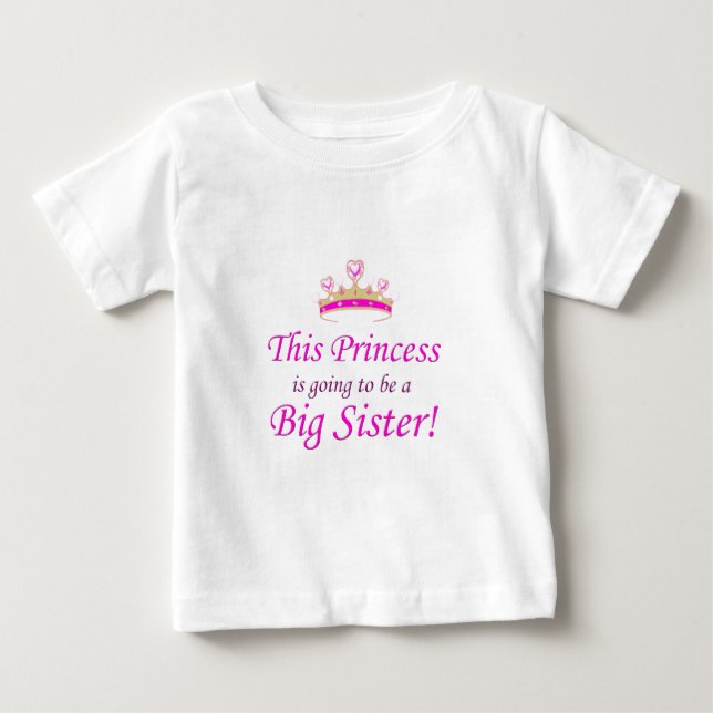 Den här lilla prinsessan kommer att bli en stor sy t shirt (Framsida)