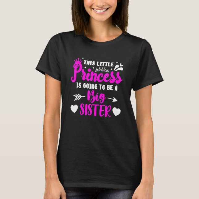 Den här lilla prinsessan kommer att bli en stor sy t shirt (Framsida)