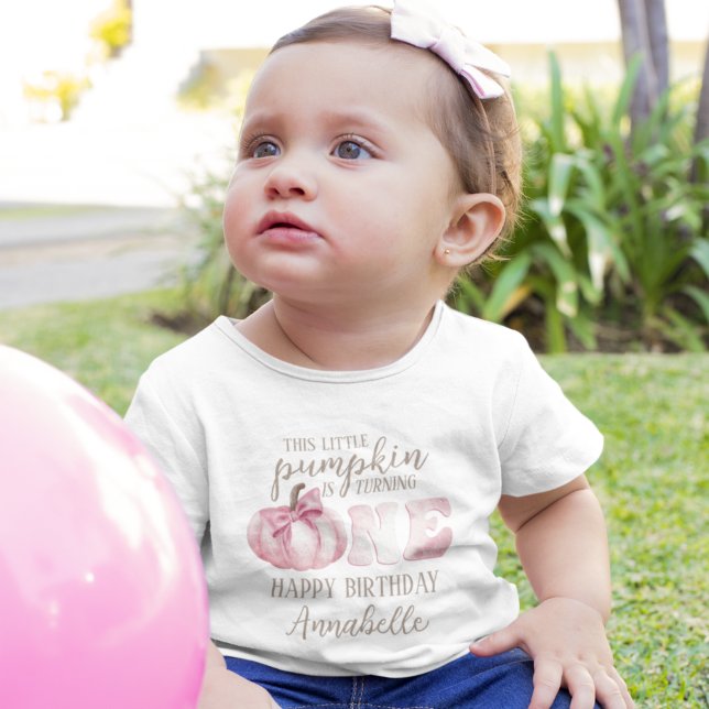 Den här lilla pumpans 1-årsdag t shirt (Skapare uppladdad)