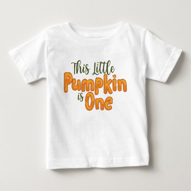 Den här lilla Pumpkin är One T Shirt (Framsida)