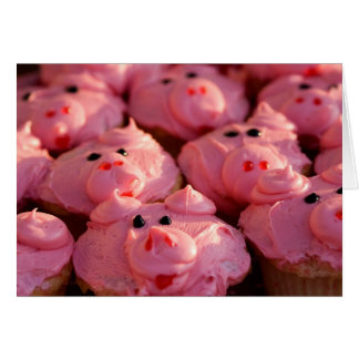 Den här lilla svinen hälsningskort