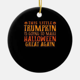Den här lilla trumpkin ska göra Halloween Gr Julgransprydnad Keramik
