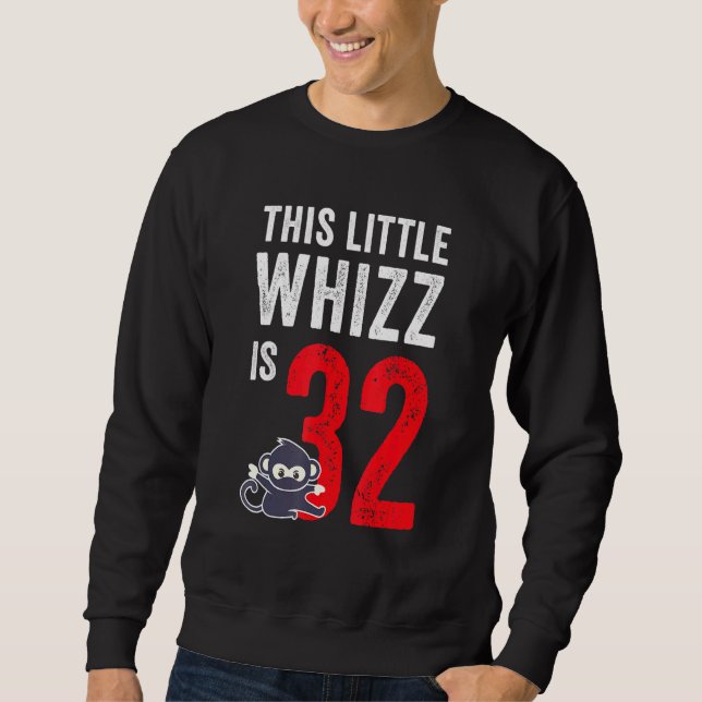 Den här lilla whizz är 32 dagar lång ärmad tröja (Framsida)