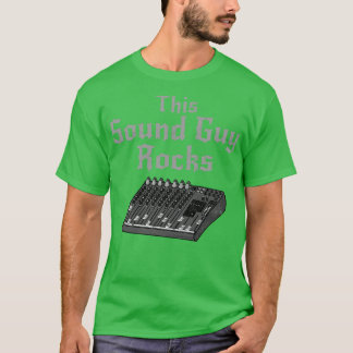 Den här Ljud Guy Sten Ljud Ingenjör-musikern i Ste T Shirt