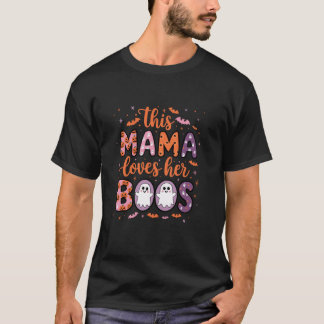 Den här Mamman Kärlek Hennes Boos Halloween Boo Gh T Shirt
