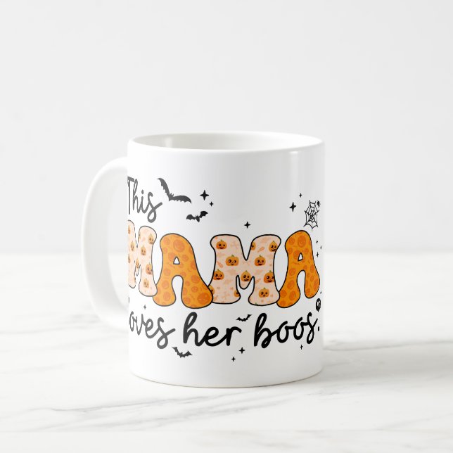 Den här Mamman Kärlek Hennes boos | Halloween Mugg (Framsida vänster)