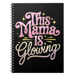 Den här mamman lyser - mamma, mors dag anteckningsbok