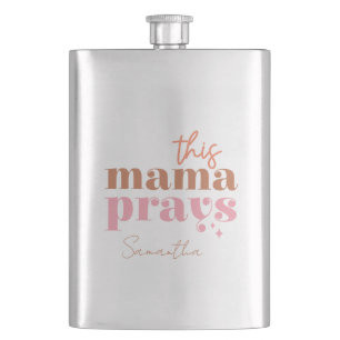 Den här Mamman Prays - Rustic Boho Design Fickplunta