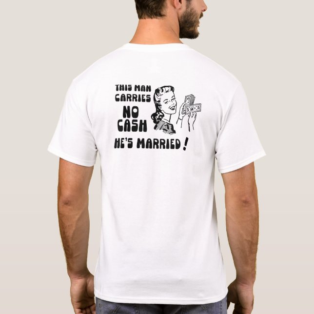 Den här mannen är gift t shirt (Baksida)