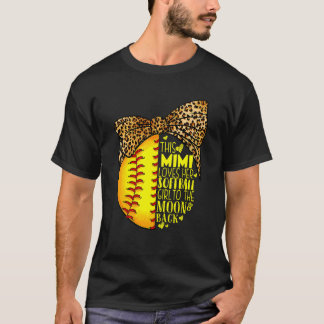 Den här Mimi Kärlek Hennes Softball Girl Mors dag T Shirt