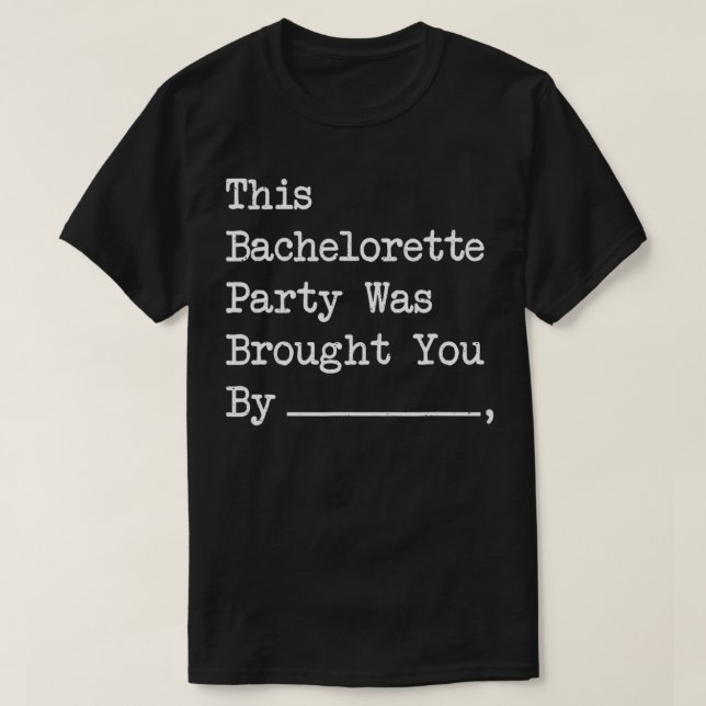 Den här möhippan sponsrades av t shirt (Design framsida)