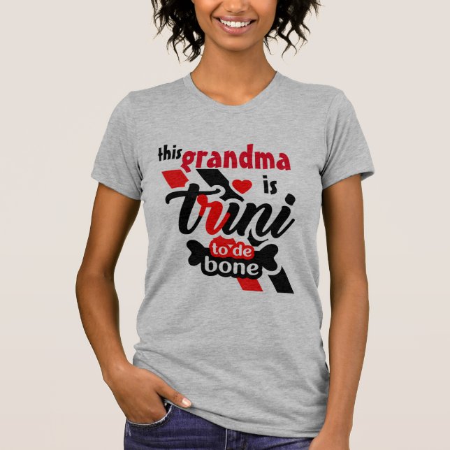 Den här mormor är Trini till benet Tee (Framsida)