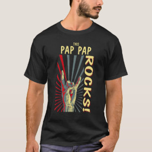 Den här Pap Pap Sten Vintage Retro-konserten på 70 T Shirt
