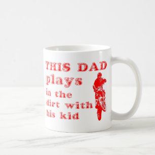Den här pappan kör dirt bike motocross Mugg