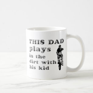 Den här pappan kör dirt bike motocross -mugg kaffemugg