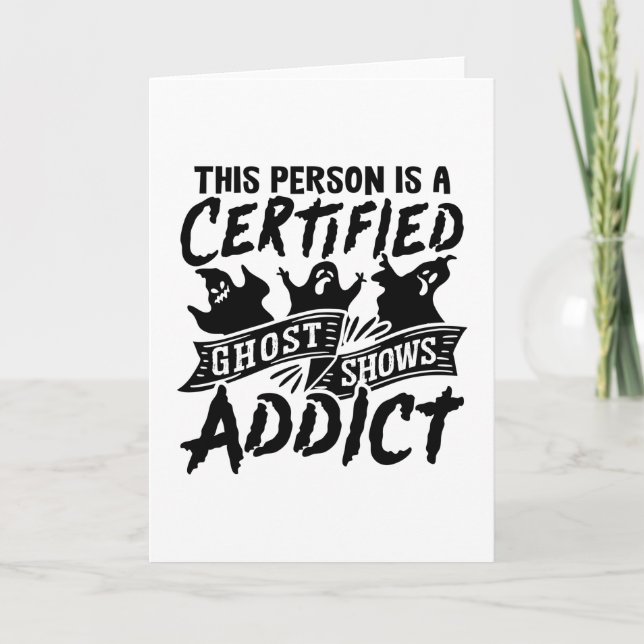 Den här personen är Auktoriserad Ghost Hunter Hunt Kort (Framsida)