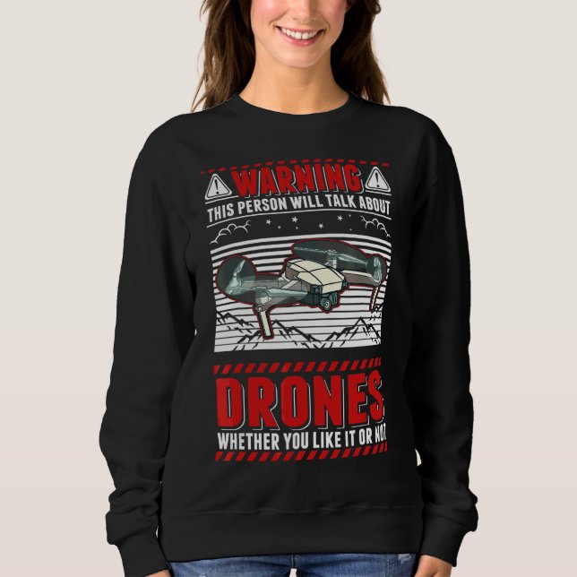 Den här personen pratar om Drones T Shirt (Framsida)