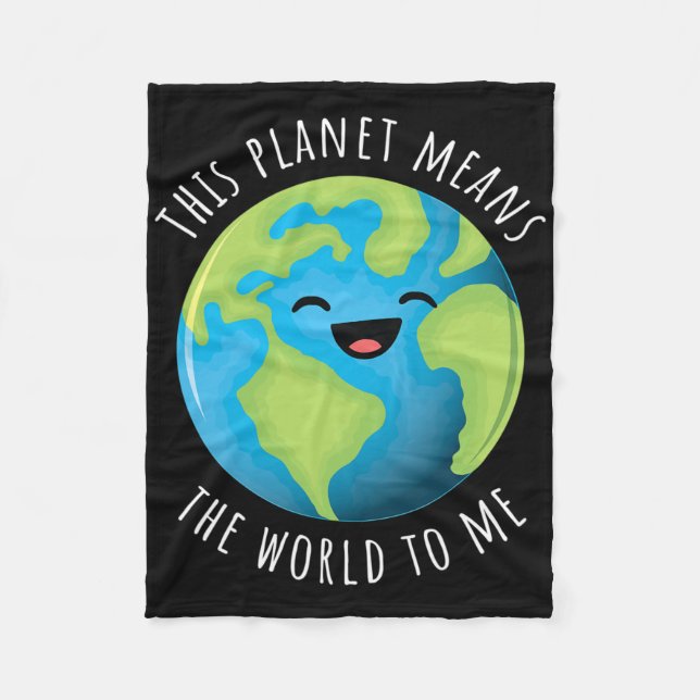Den här planeten Elak världen till mig och Cute Ea Fleecefilt (Framsidan)