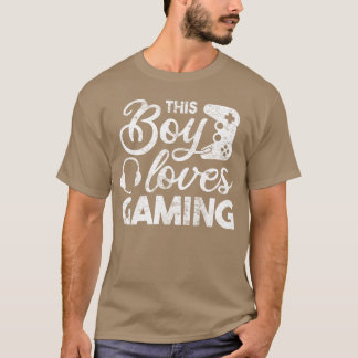 Den här pojken älskar kompisar som spelar spel t shirt