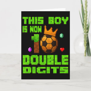 Den här pojken är nu 10 Dubbla siffror Fotboll 10 Kort