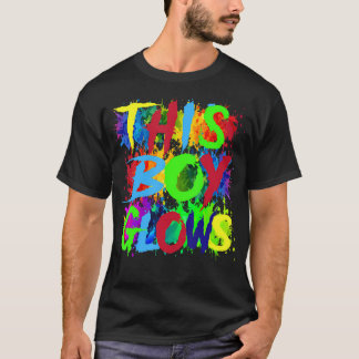 Den här pojken Glows Cute Boys Man Son Party Team T Shirt