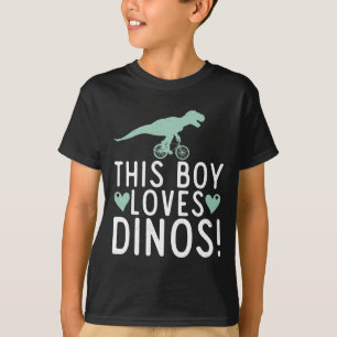 Den här pojken kärlek Dinos Fossils Dinsosaur T Shirt