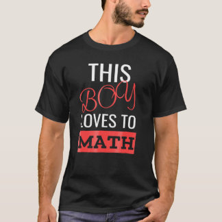 Den här pojken Kärlek till Math Boys Math Mathemat T Shirt