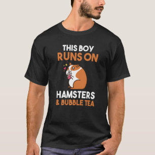 Den här pojken Springa på Bubble Tea och Hamsters T Shirt