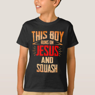 Den här pojken Springa på Jesus och julgåvor på to T Shirt