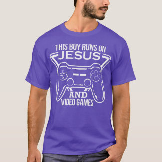 Den här pojken Springa på Jesus- och videospel Chr T Shirt