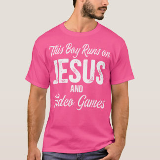 Den här pojken Springa på Jesus- och videospel T Shirt