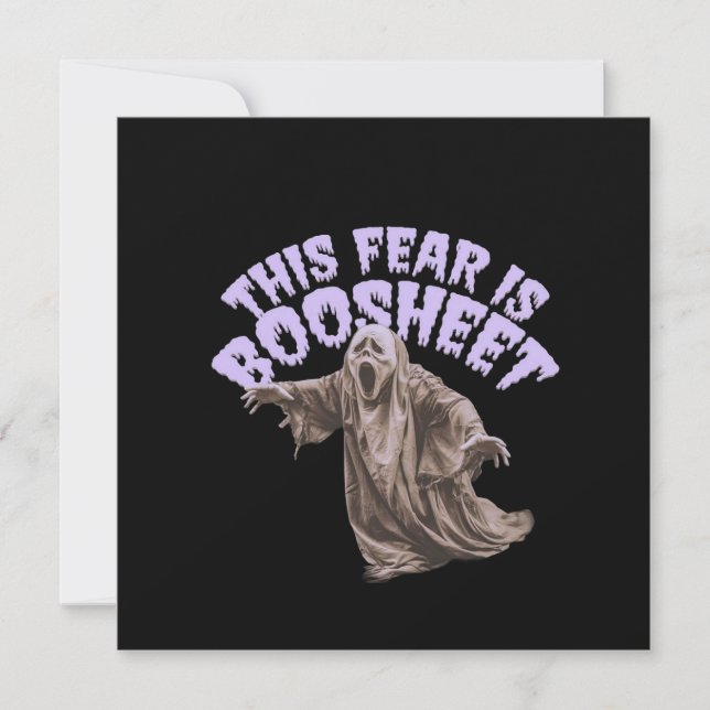 Den här rädslan är ett bokmärke - en snygg Hallowe Inbjudningar (Framsida)