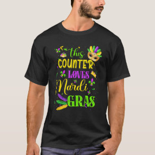 Den här räknaren Kärlek Mardi Gras Festival Carni T Shirt