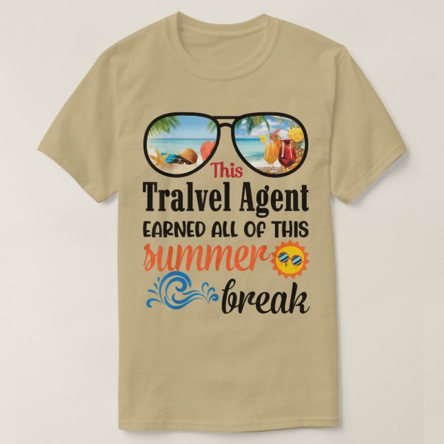 Den här resan Agent tjänade hela sommaruppehållet T Shirt (Design framsida)