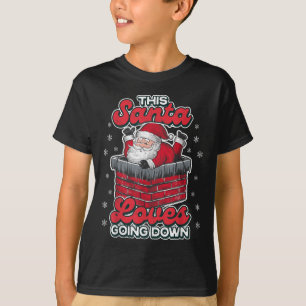 Den här Santa Kärlek går ner på Julafton Manar Far T Shirt