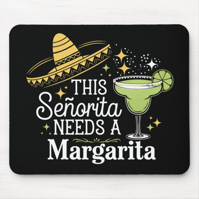 Den här señoritan behöver en Margarita Cinco De Ma Musmatta (Framsidan)