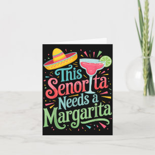 Den här señoritan behöver en margarita  kort