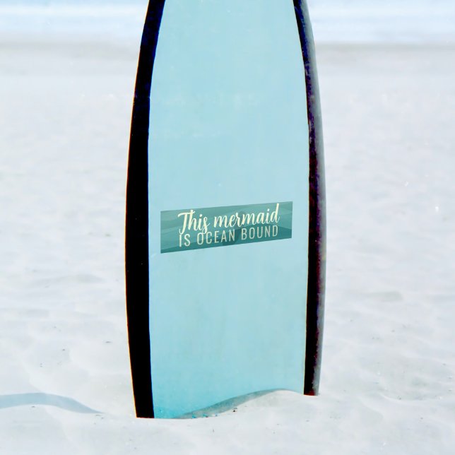Den här Sjöjungfrun är Ocean Bound Anpassningsbar  Bildekal (Ocean bound? This is the bumper sticker just for you)