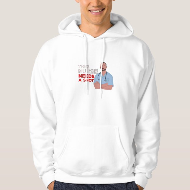Den här sjuksköterskan behöver en chans hoodie (Framsida)