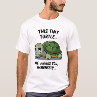 Den här sköldpaddan han dömer dig på ett fantastis t shirt