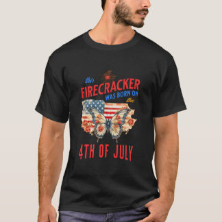 Den här smällaren föddes på den fjärde juli t shirt