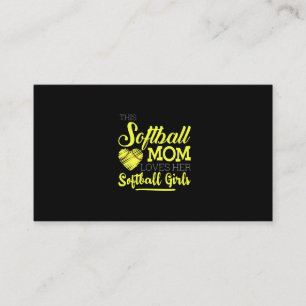 Den här softball mamma kärlek, hennes Softball Gir Visitkort