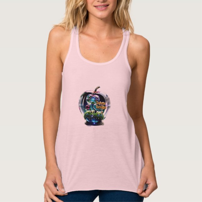 Den här söta drömmen: ett fredligt Natt-retreat Linne Med Racerback (Framsida)