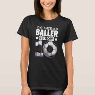 Den här spelaren är nu 10 år gamla fotbollsspelare t shirt