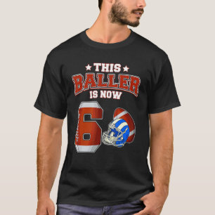 Den här spelaren är nu sex år gamla fotbollsspelar t shirt