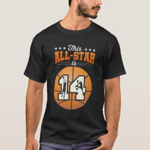 Den här stjärnan är 14 år gammal pojkfödelsedag 14 t shirt