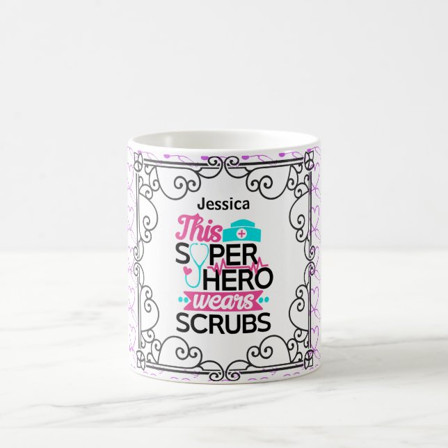 Den här superhjälten har SCRUBS-Personlig Kaffemugg (Center)