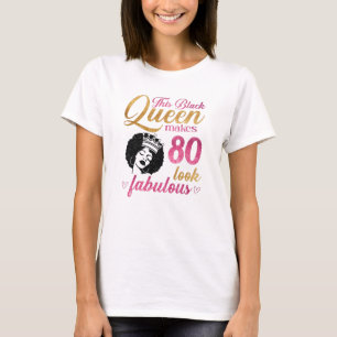 Den här svarta drottningen gör att 80 ser fantas t shirt