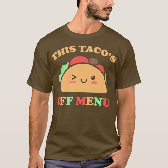 Den här Tacos Av Menu Funny Bachelor Bachelorette T Shirt (Framsida)