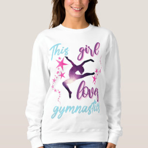 Den här tjejen älskar gymnastikstjärnors hopp t shirt